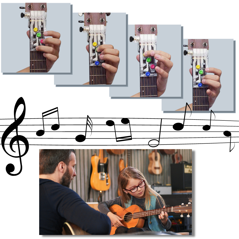 Outil d'apprentissage des accords de guitare