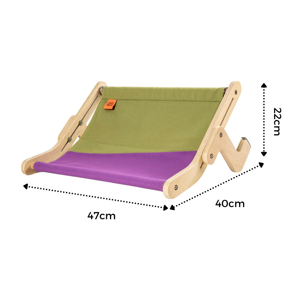 Perchoir de fenêtre en bois pour chat