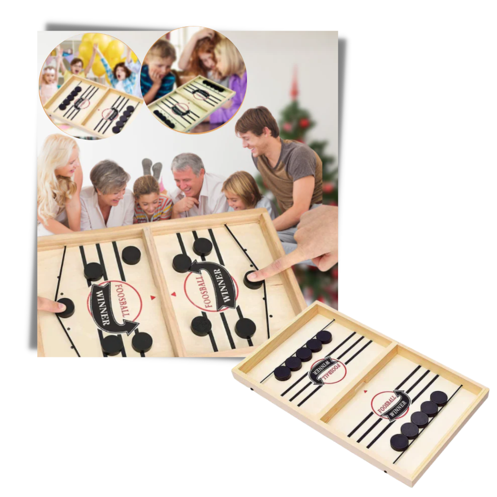 Jeu de hockey sur table en bois