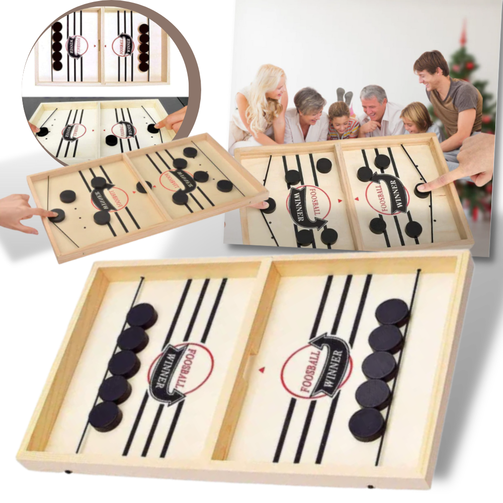 Jeu de hockey sur table en bois