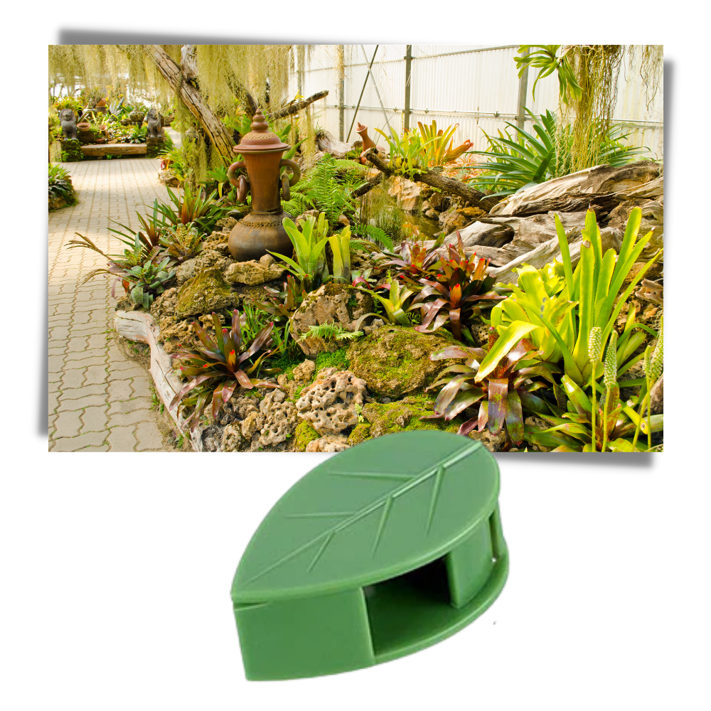 Lot de 20 attaches adhésives en forme de feuille