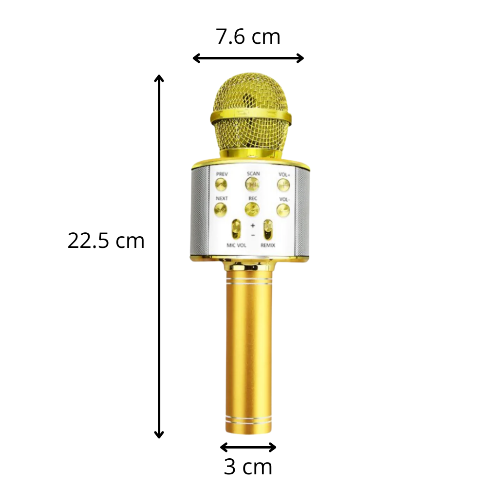 Microphone karaoké Bluetooth sans fil