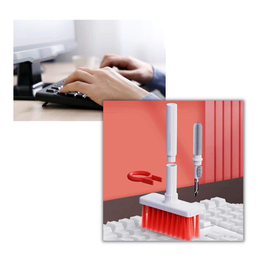 Nettoyeur de clavier et d'écouteurs 5-en-1