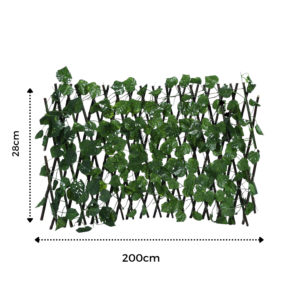 Clôture végétale artificielle rétractable