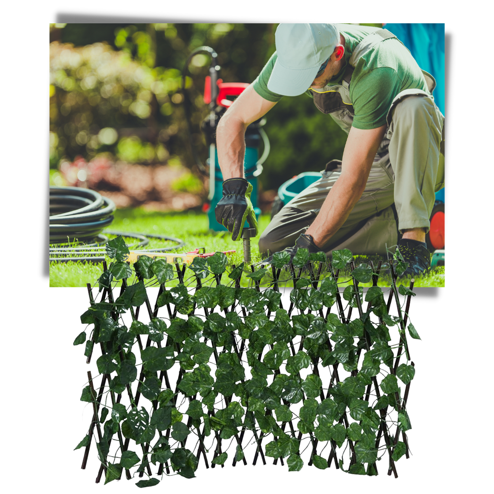 Clôture végétale artificielle rétractable