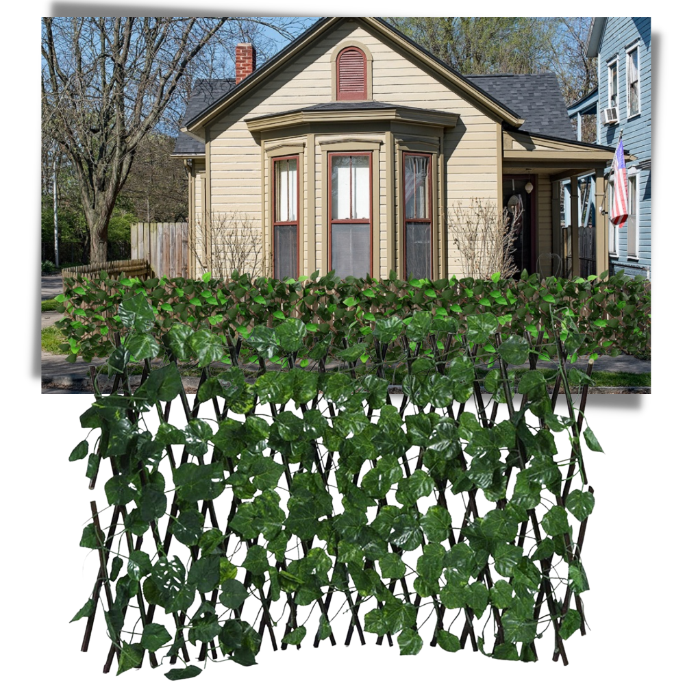 Clôture végétale artificielle rétractable