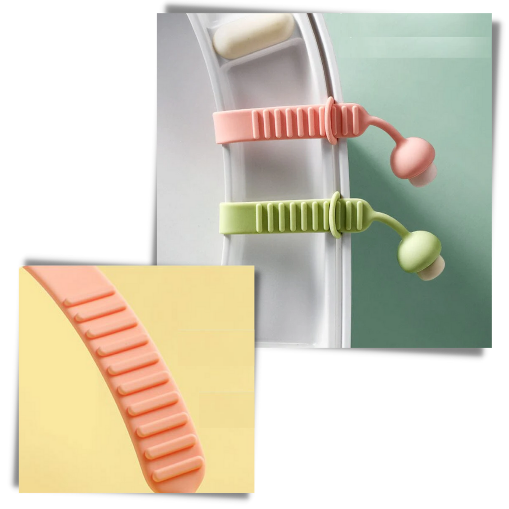 Lot de 2 élévateurs de siège de toilette en silicone