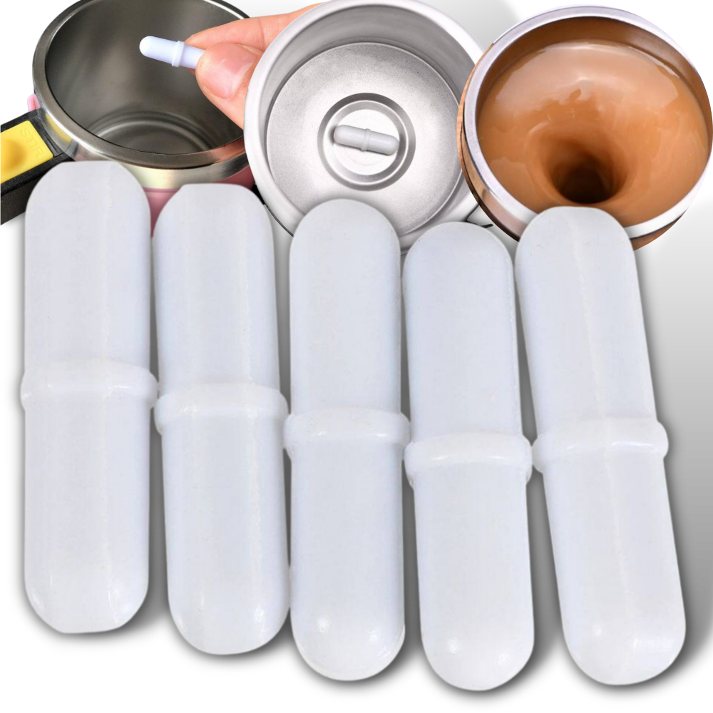 Lot de 5 agitateurs magnétiques pour tasse