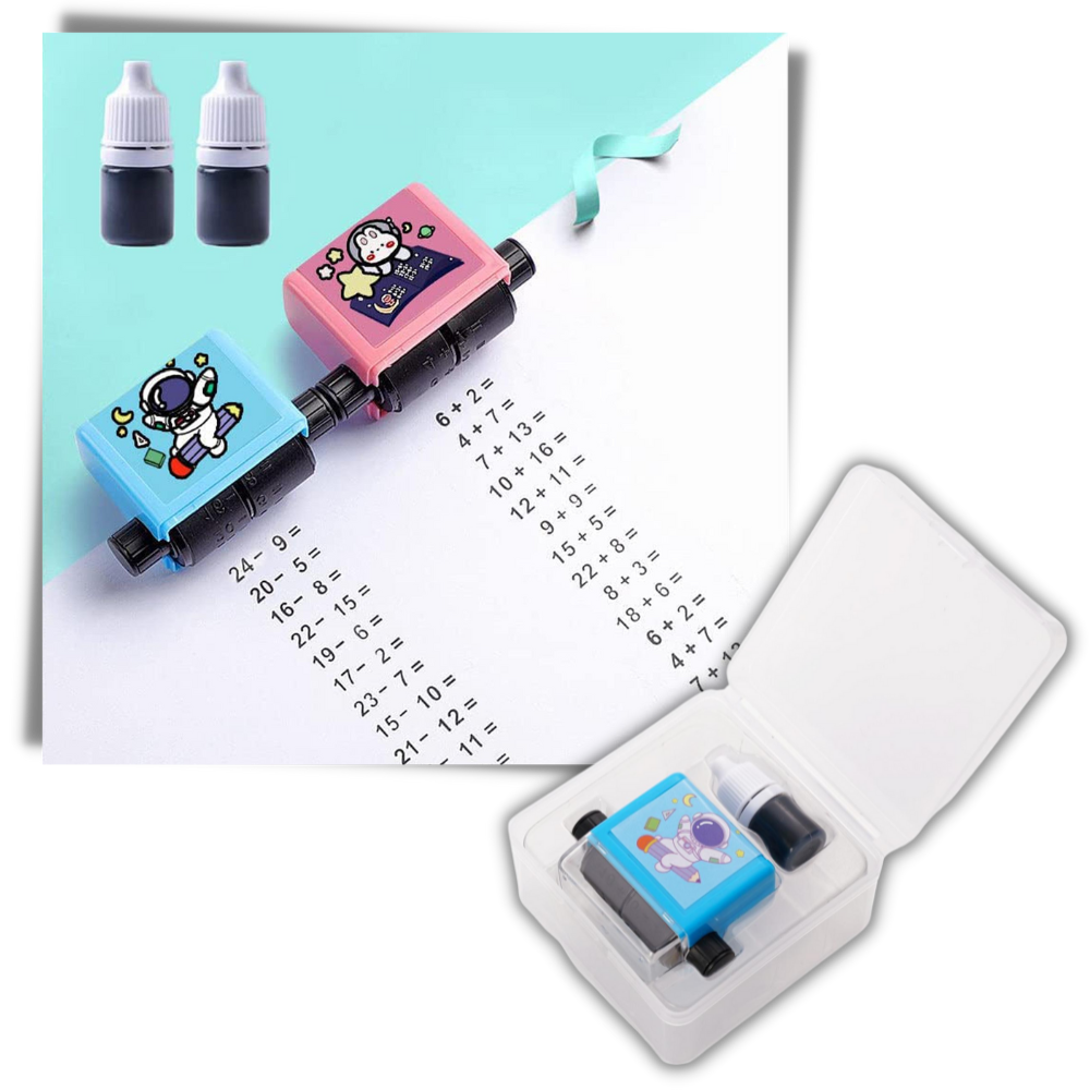 Tampon d'exercice de mathématiques