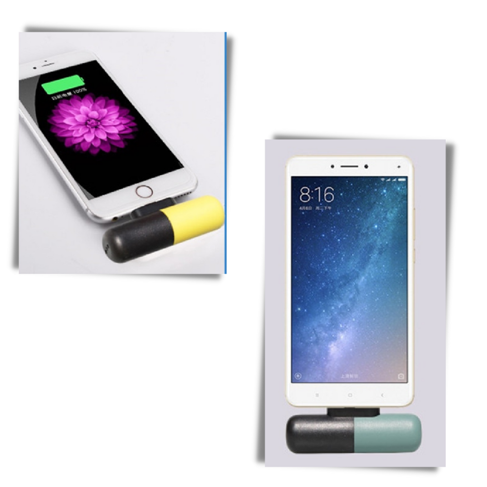 Mini-chargeur portable en forme de capsule