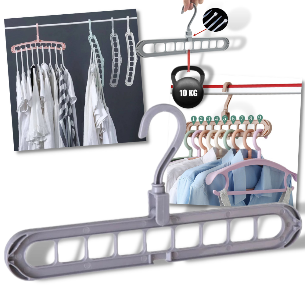 Lot de 2 cintres gain de place