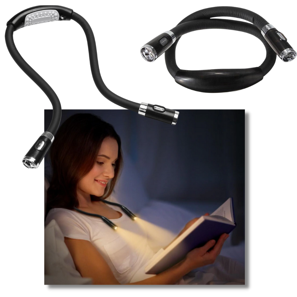 Lampe de lecture LED pour le cou