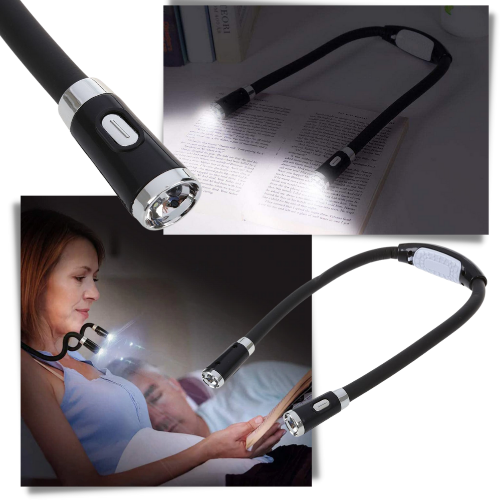 Lampe de lecture LED pour le cou