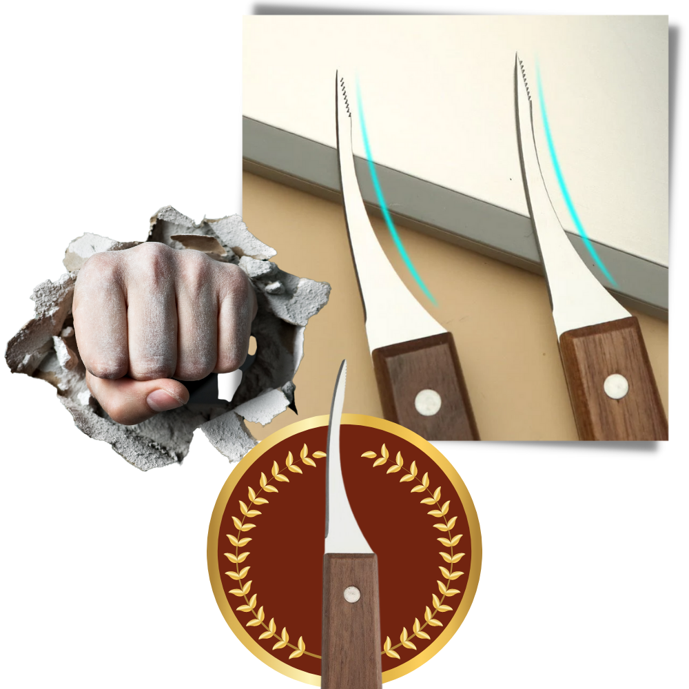 Couteau décortiqueur de crevettes en acier inoxydable