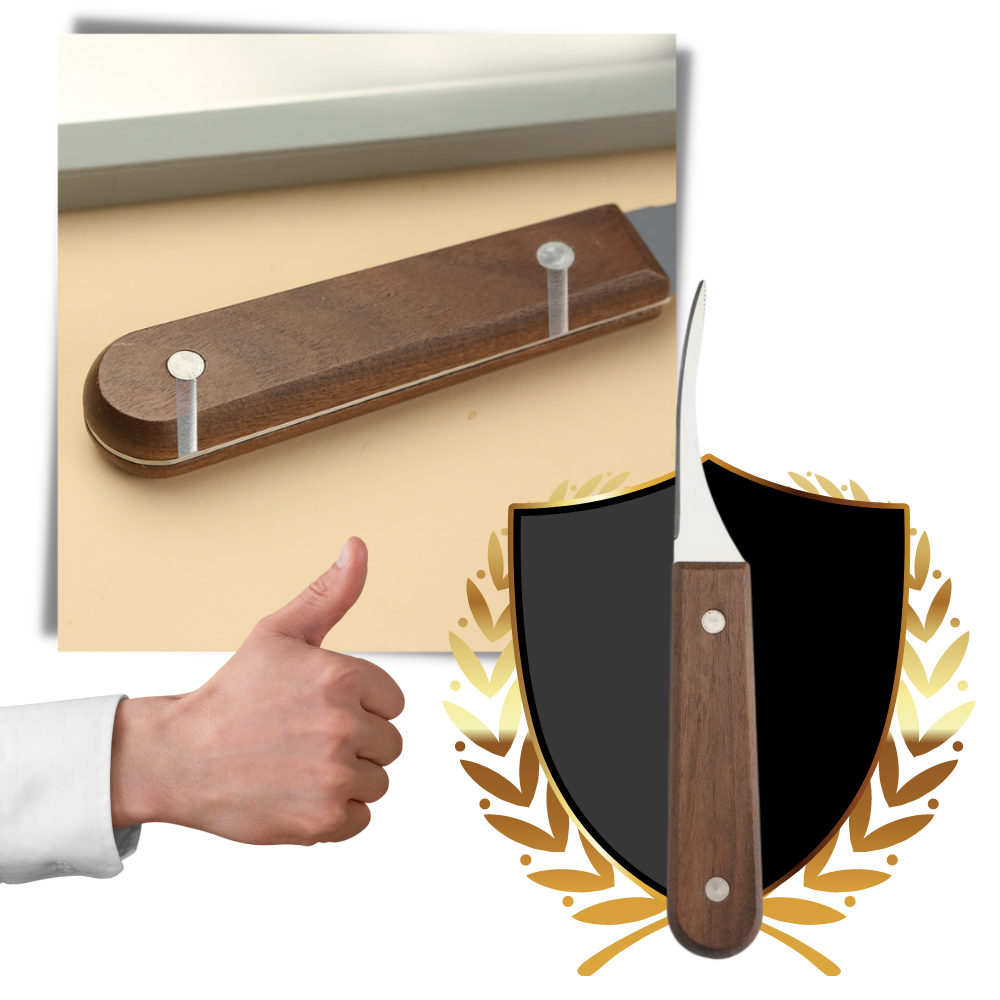 Couteau décortiqueur de crevettes en acier inoxydable