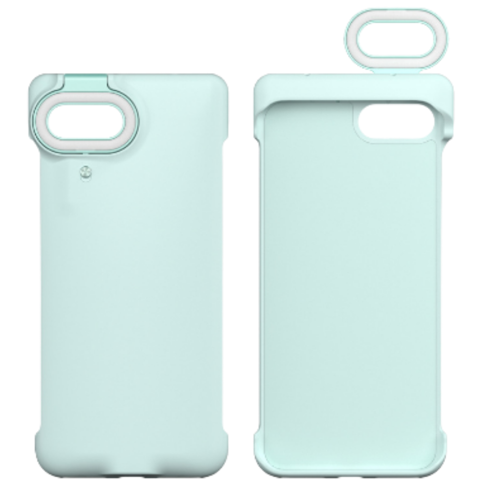 Étui de téléphone avec anneau lumineux LED