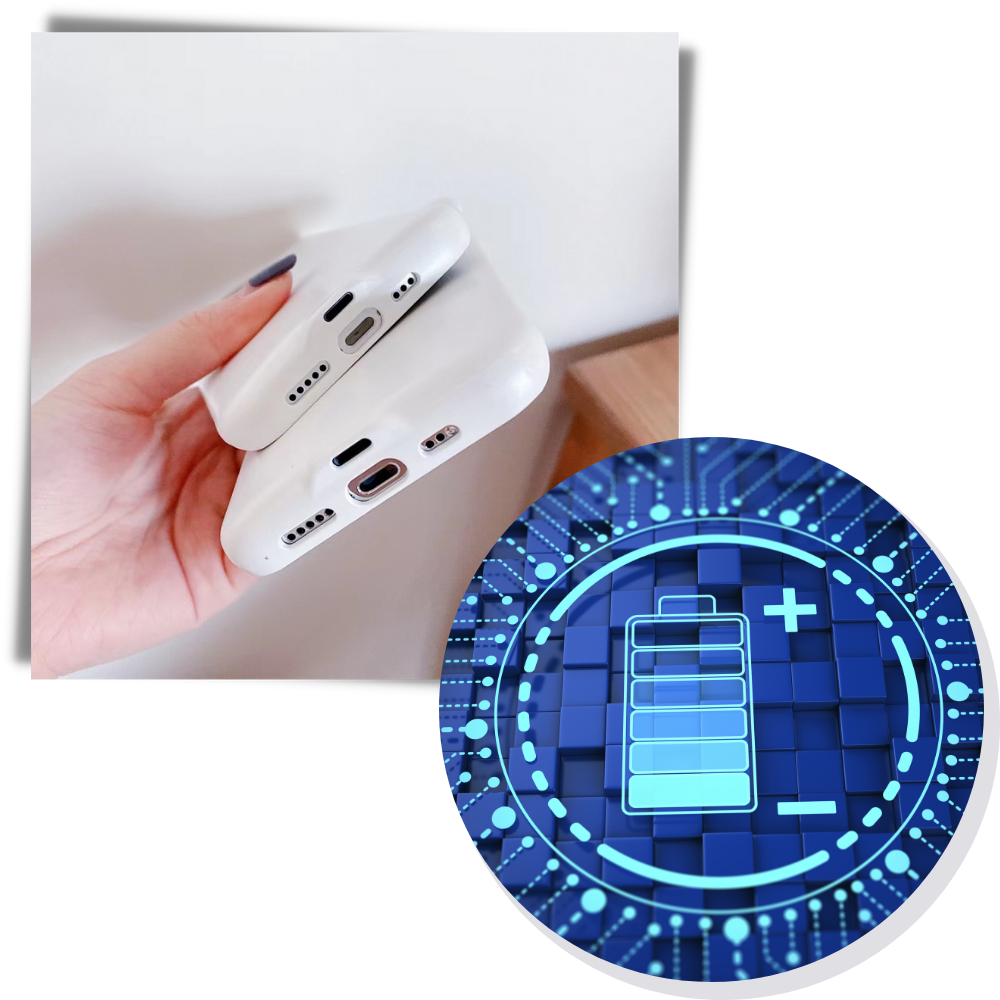 Étui de téléphone avec anneau lumineux LED