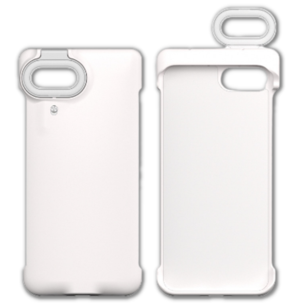 Étui de téléphone avec anneau lumineux LED
