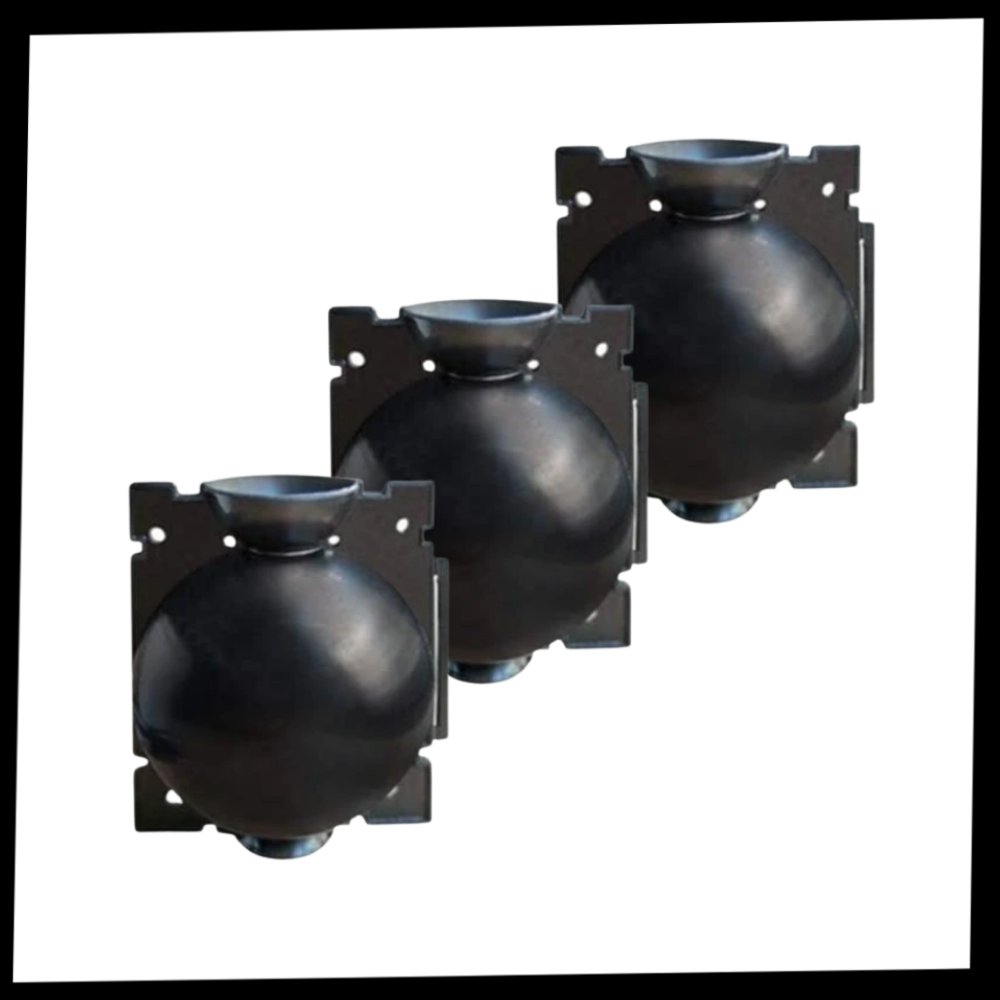 Lot de 3 boîtes à plantes pour la stratification de l'air