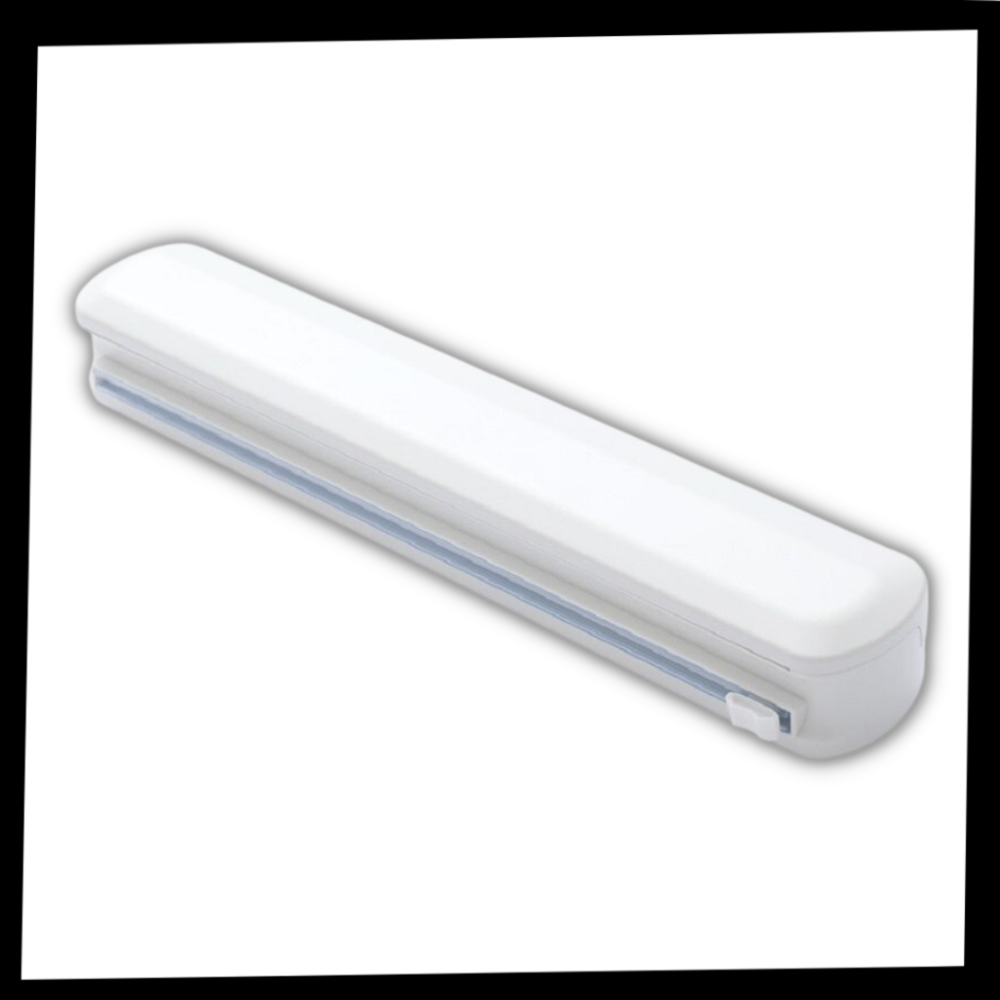 Distributeur et coupeur de film alimentaire en plastique