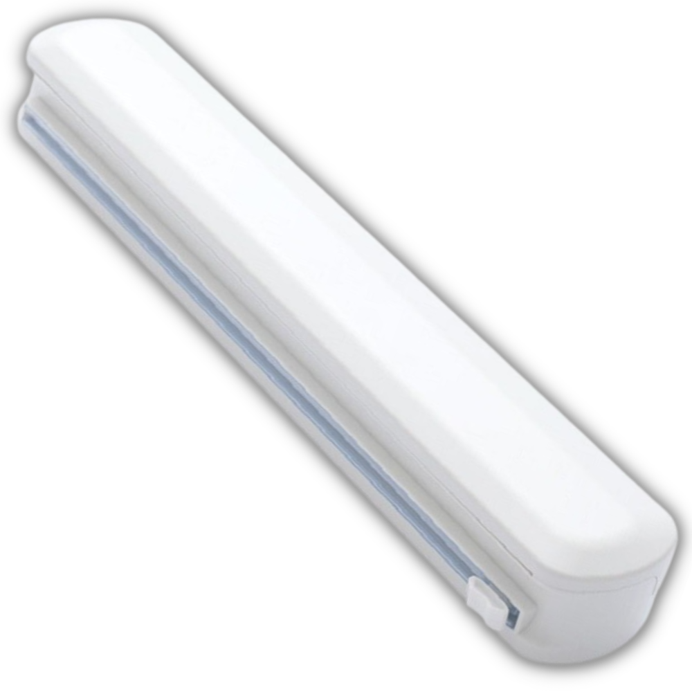 Distributeur et coupeur de film alimentaire en plastique