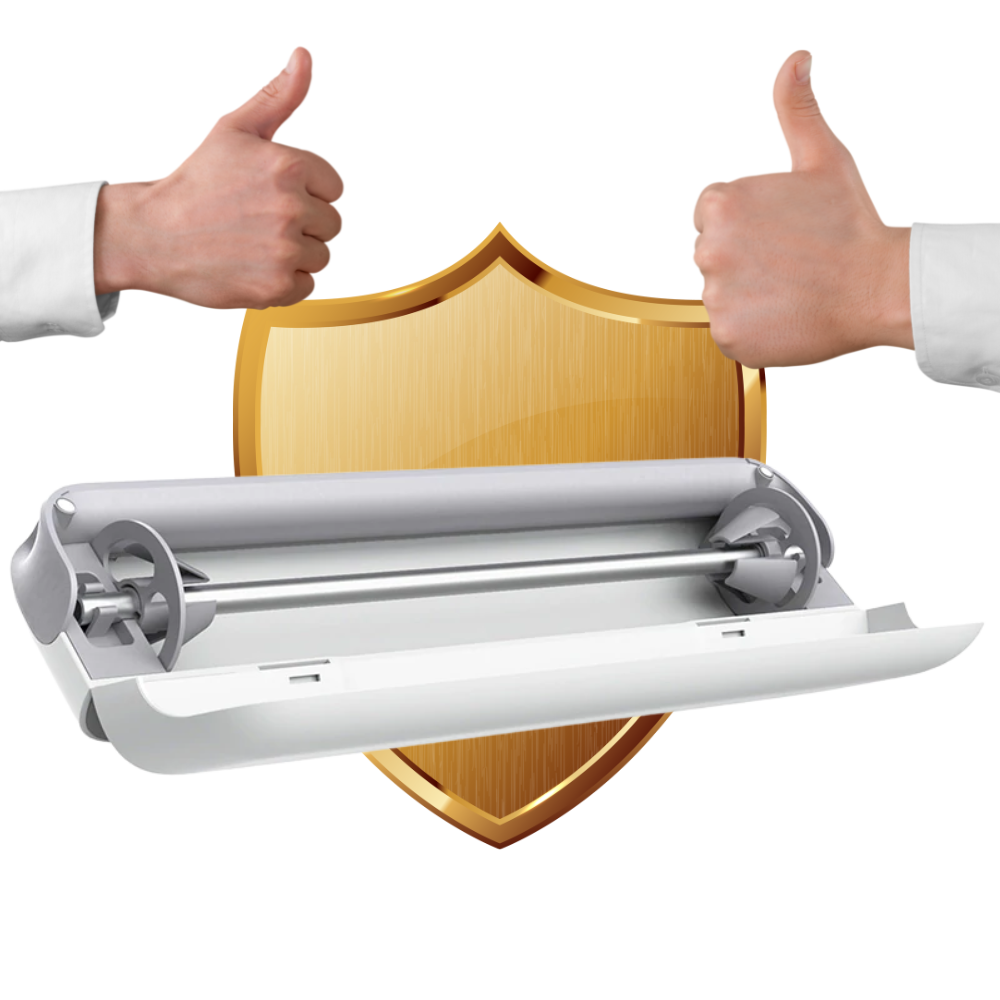 Distributeur et coupeur de film alimentaire en plastique