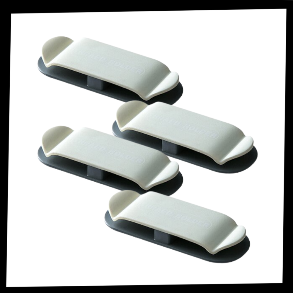 Lot de 4 pinces adhésives de serrage de câble