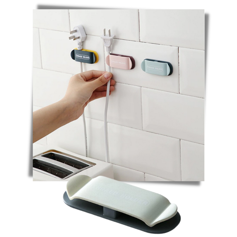 Lot de 4 pinces adhésives de serrage de câble