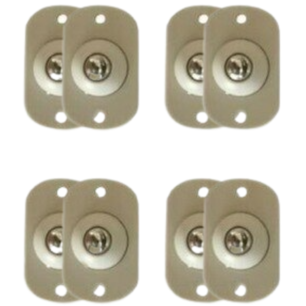 Roue de meuble pivotante adhésive