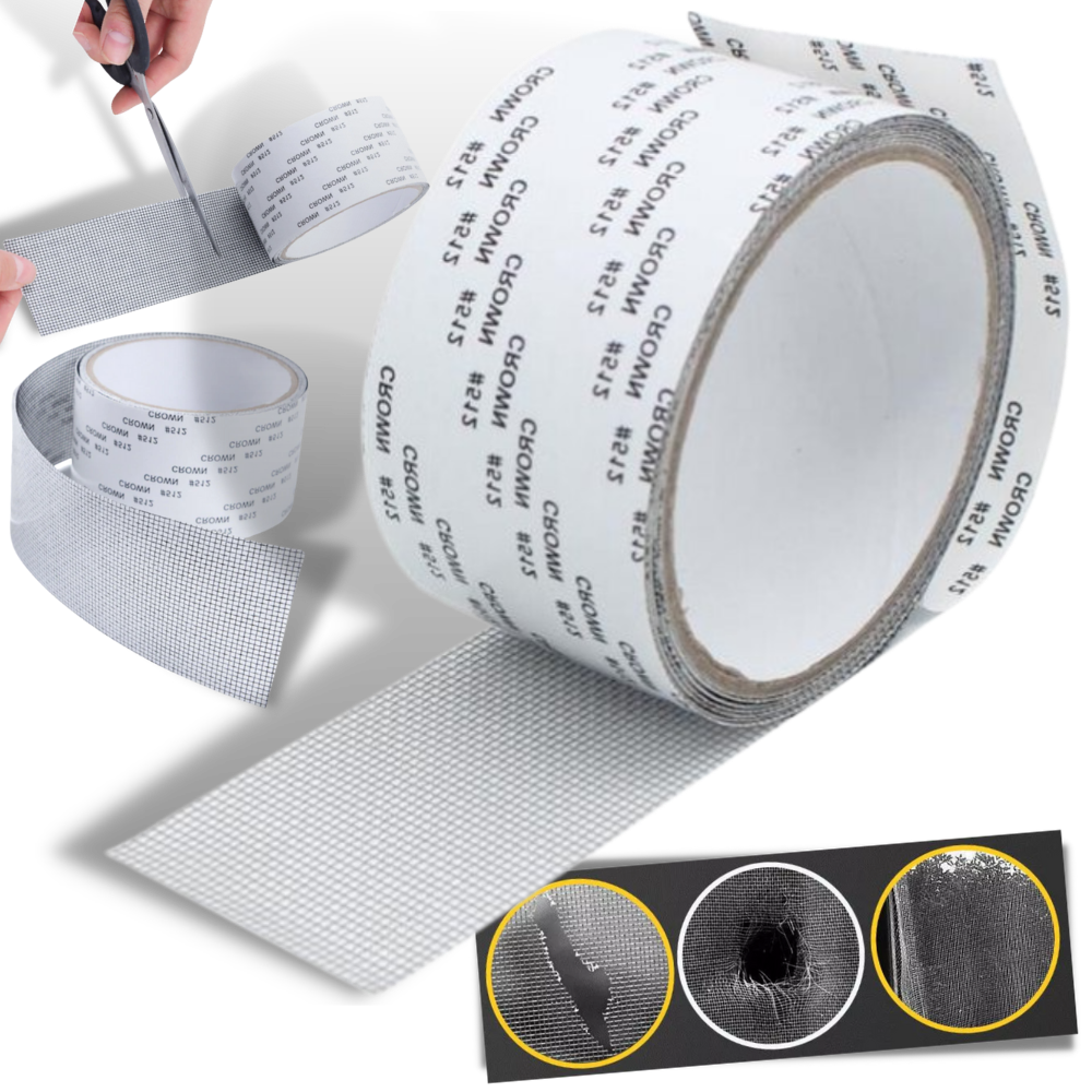 Ruban de réparation pour moustiquaires et mailles