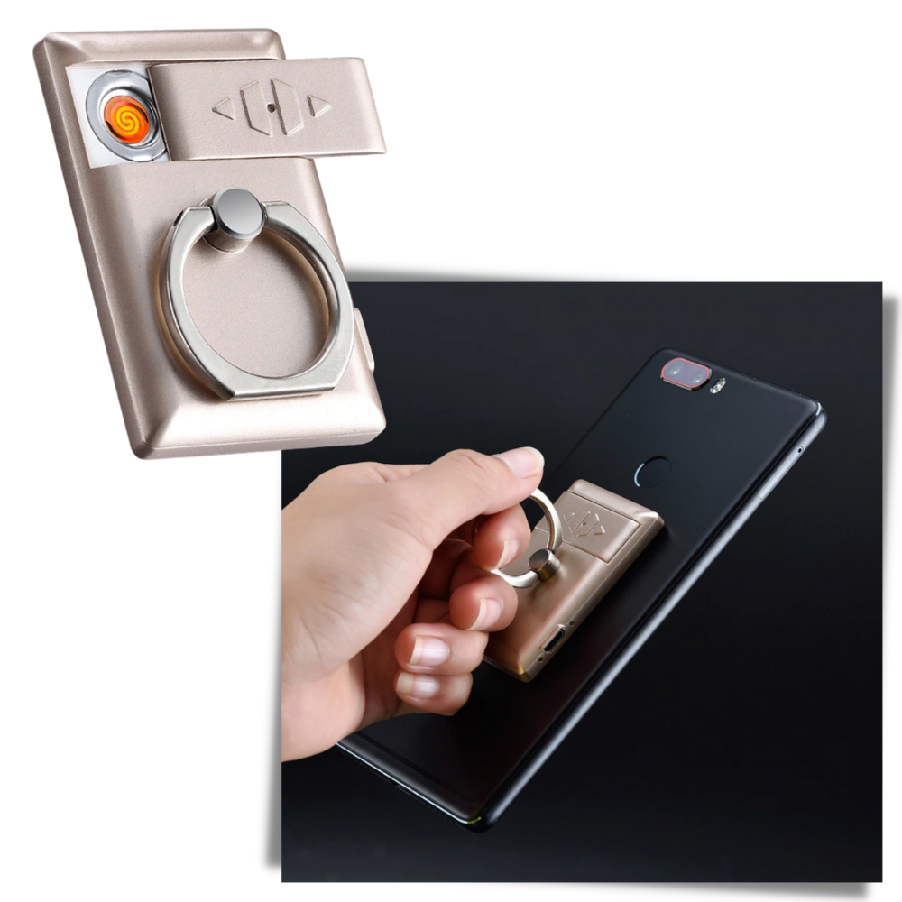 Bague de téléphone avec briquet