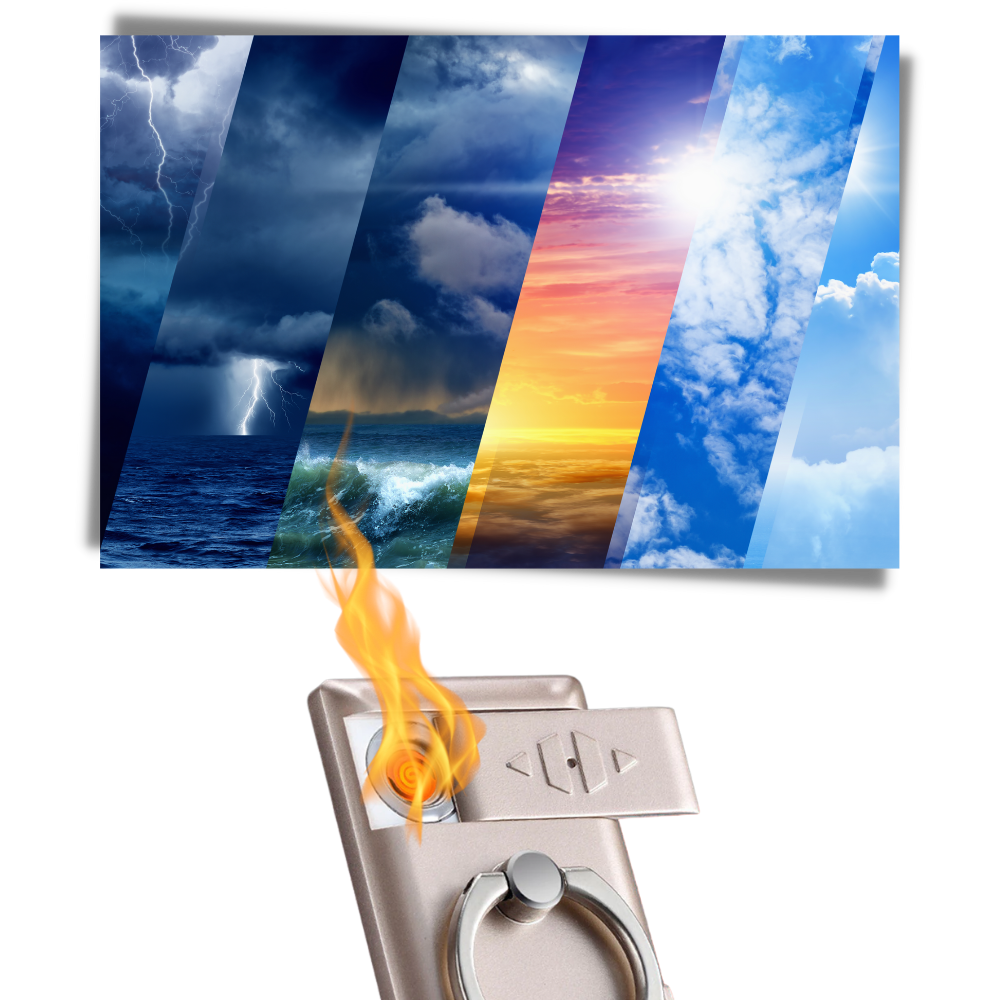 Bague de téléphone avec briquet