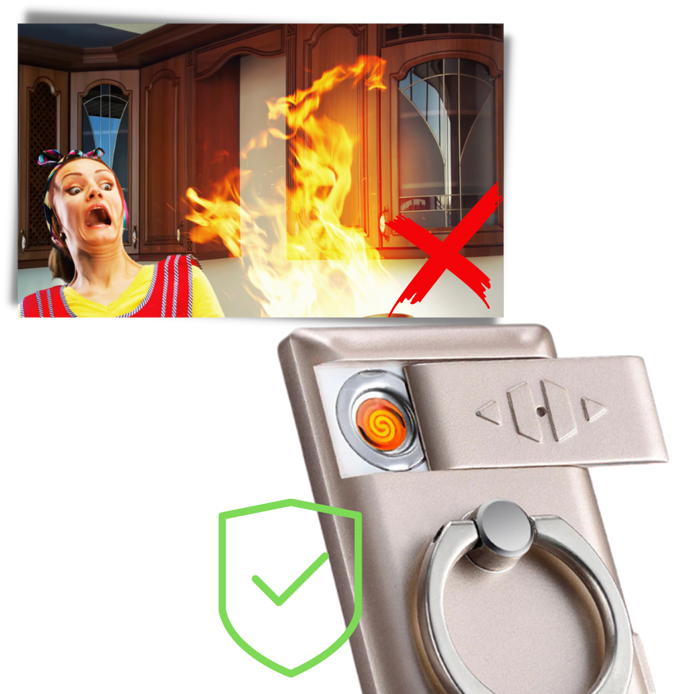 Bague de téléphone avec briquet