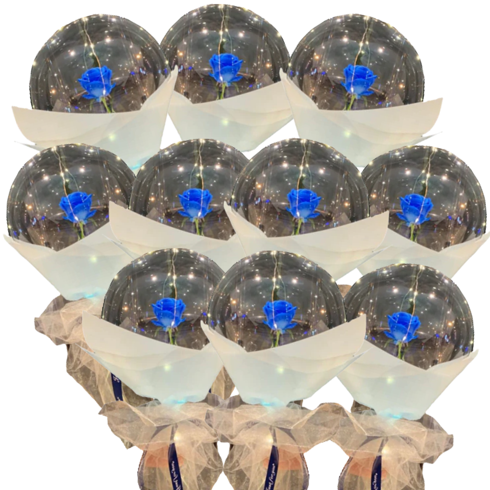 Magnifique ballon LED à rose en DIY