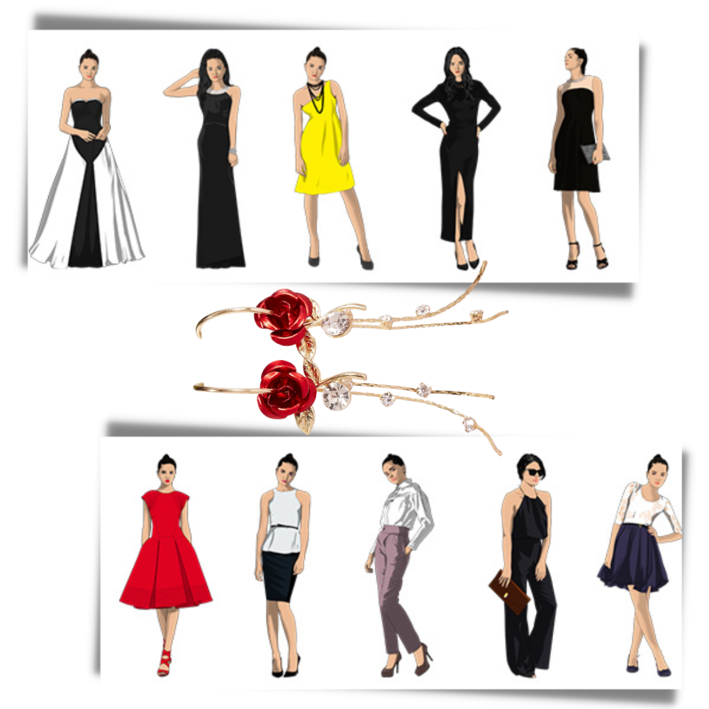 Boucles d'oreilles à glands en forme de roses