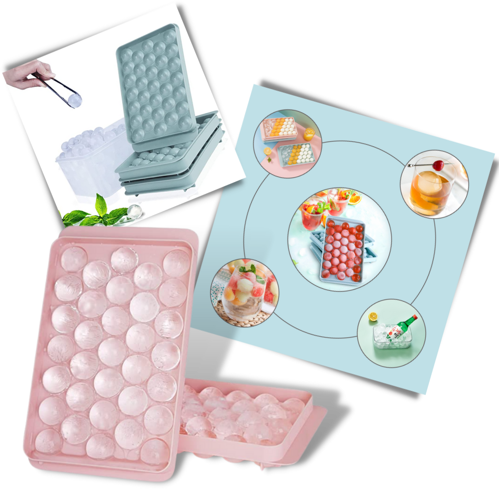 Set de moules à glaçons ronds