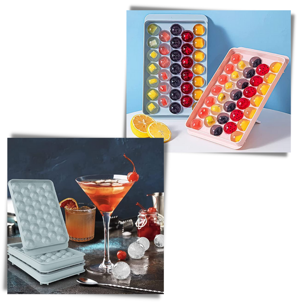 Set de moules à glaçons ronds