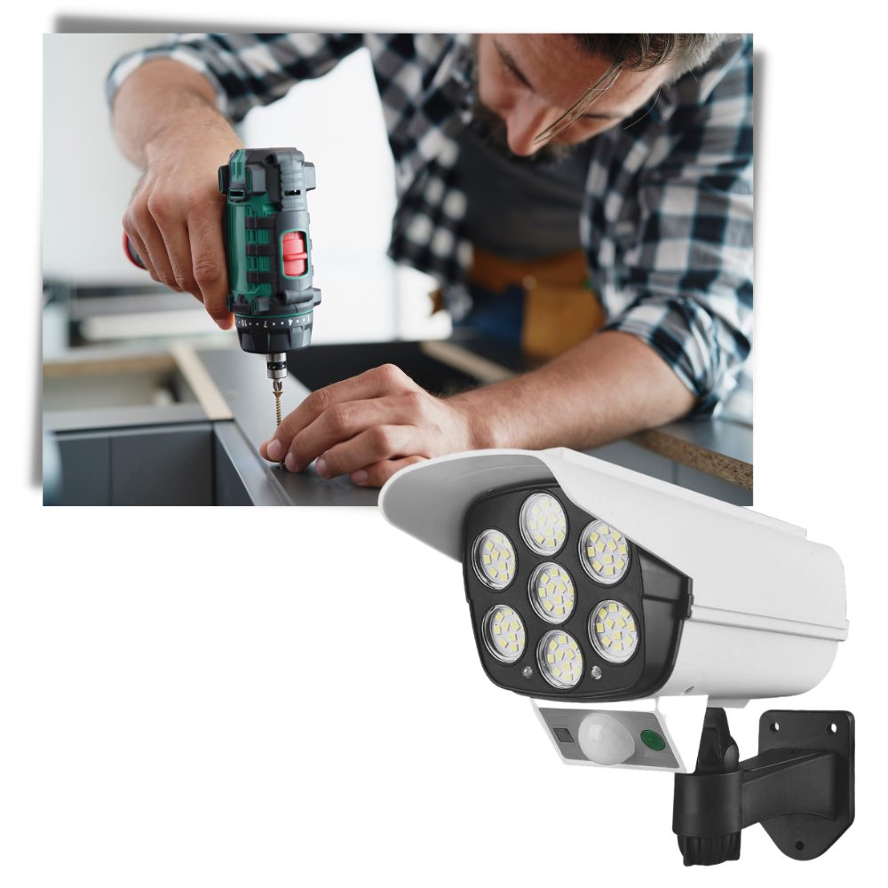 Lampe LED solaire à détecteur de mouvement