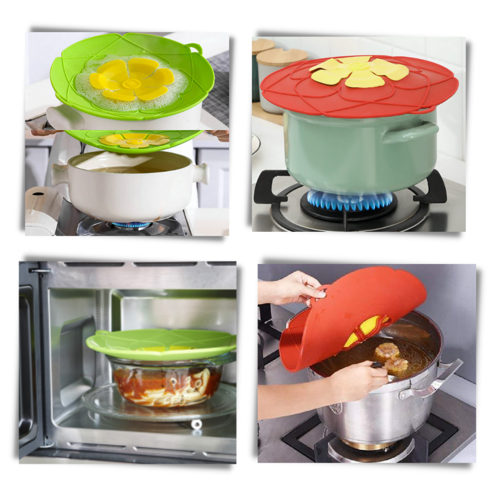 Couverture en silicone pour casseroles et marmites