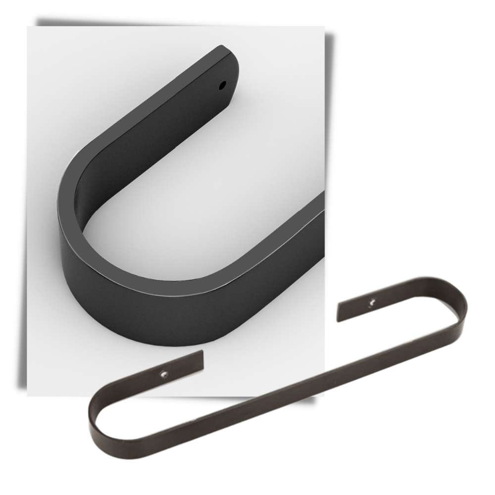 Support mural en aluminium pour pantoufles