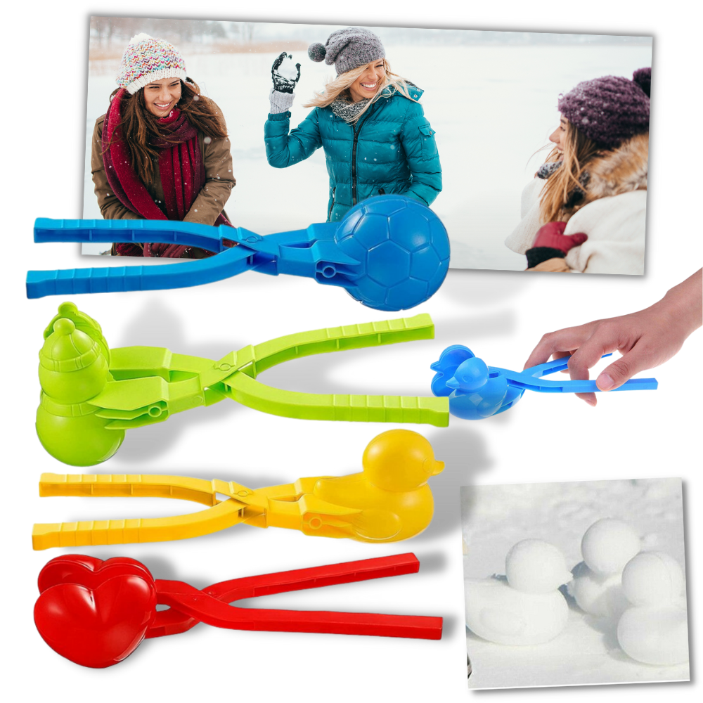 Lot de 4 kits de fabrication de boules de neige