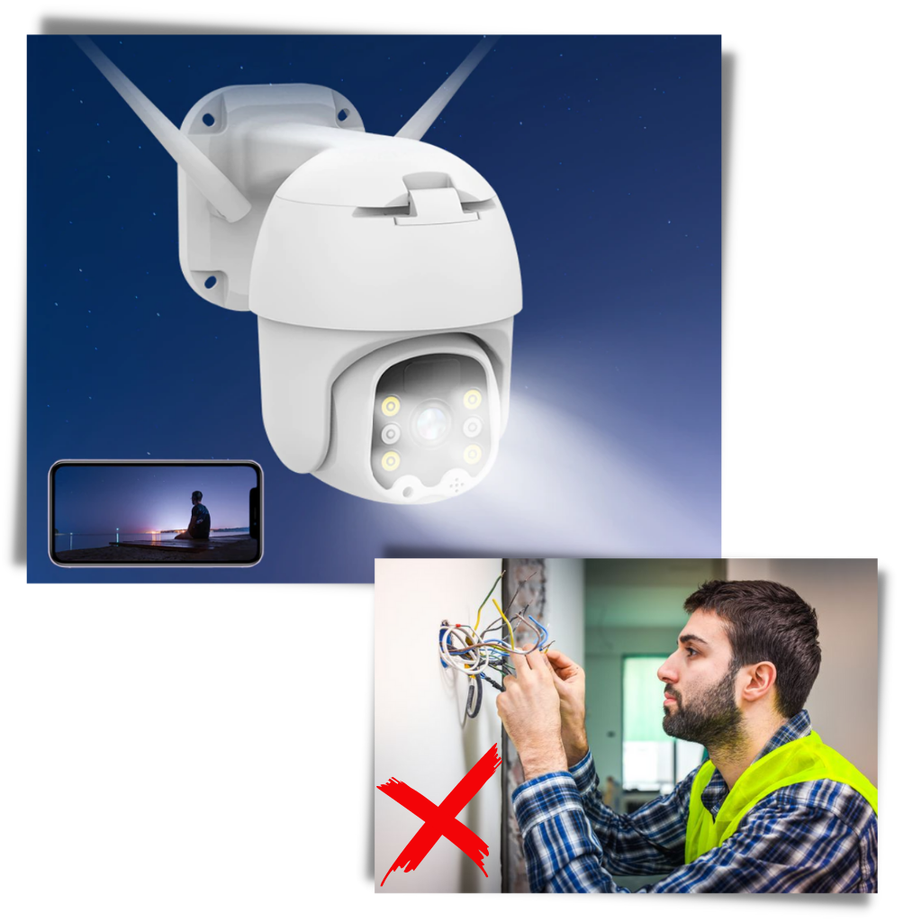 Caméra extérieure à énergie solaire