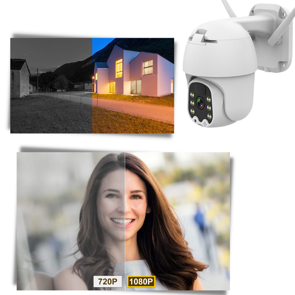 Caméra extérieure à énergie solaire