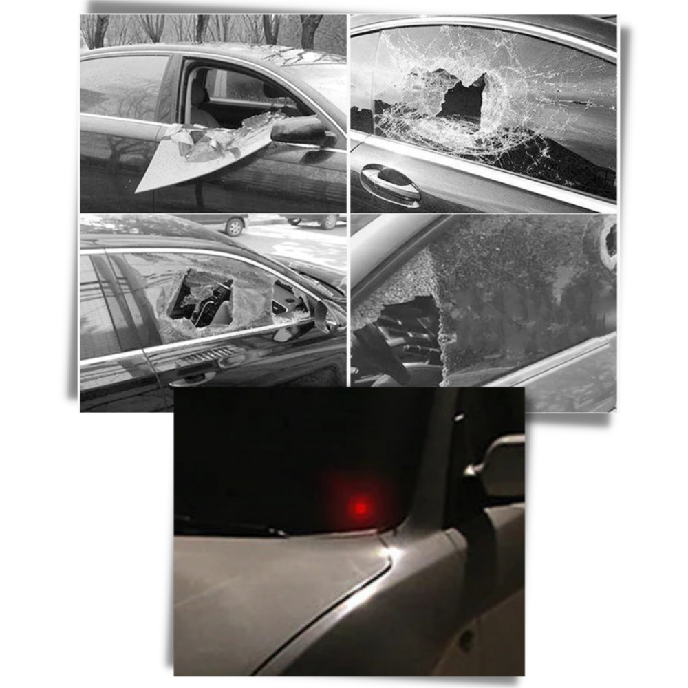 Feu d'avertissement à énergie solaire pour voiture