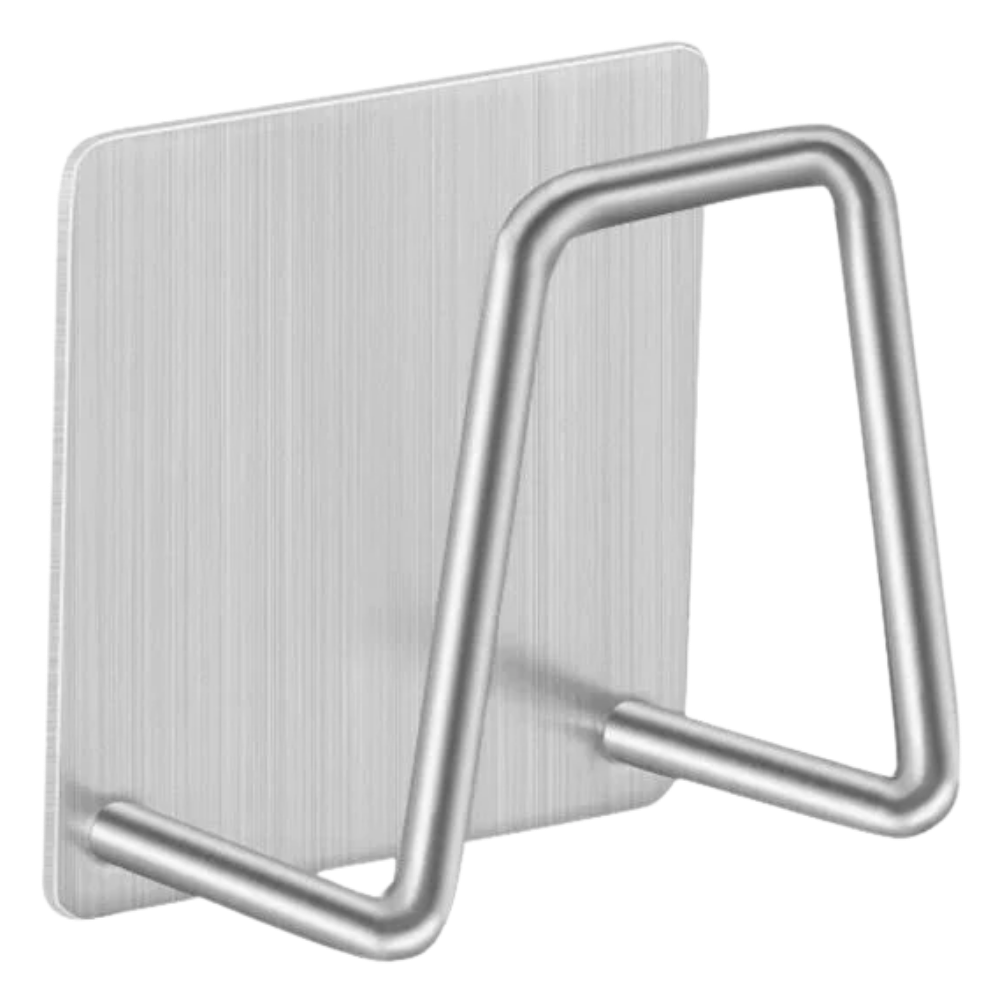 Lot de 2 porte-éponge en acier inoxydable