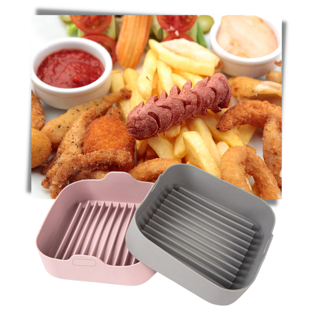 Poêle carré en silicone écologique