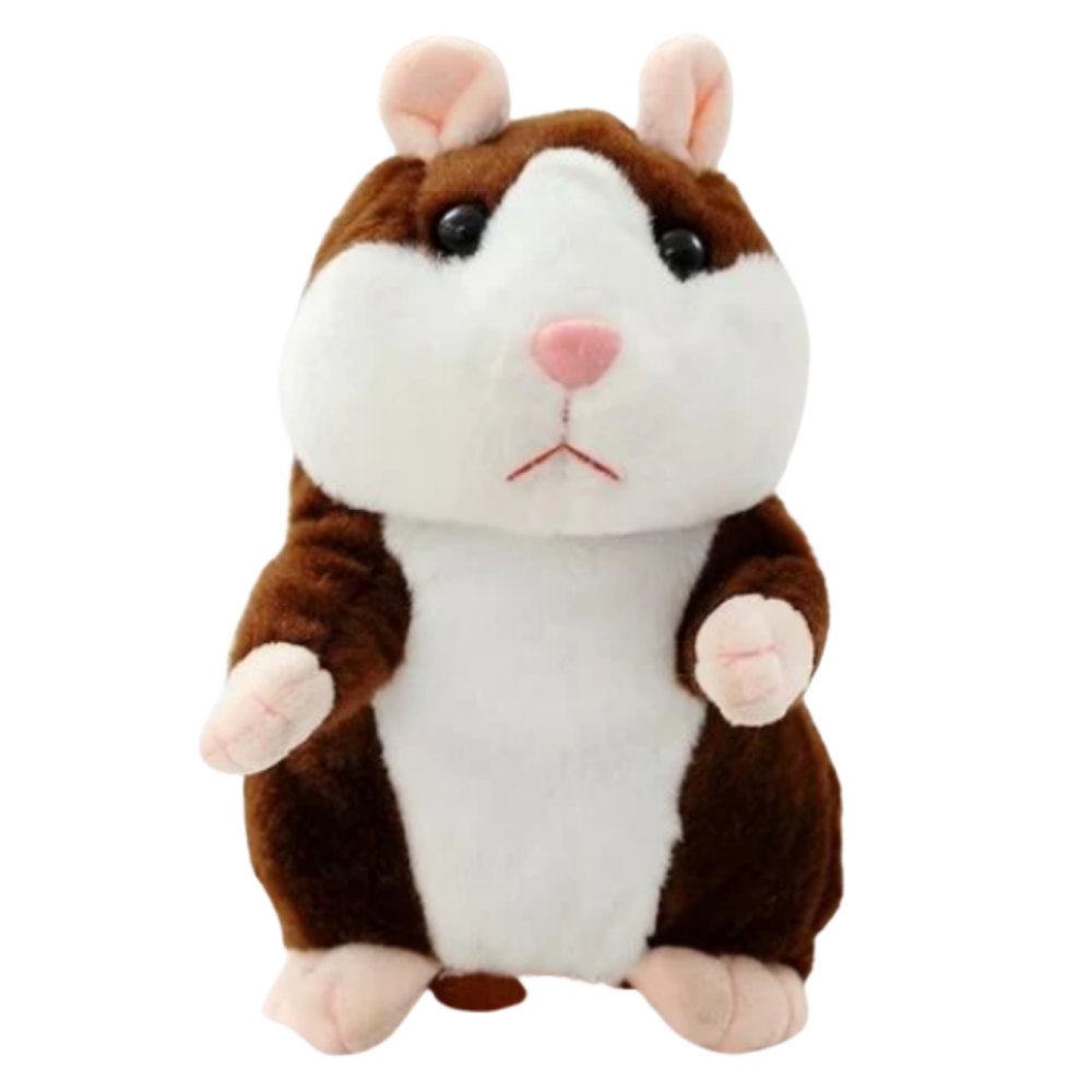 Hamster parlant en peluche