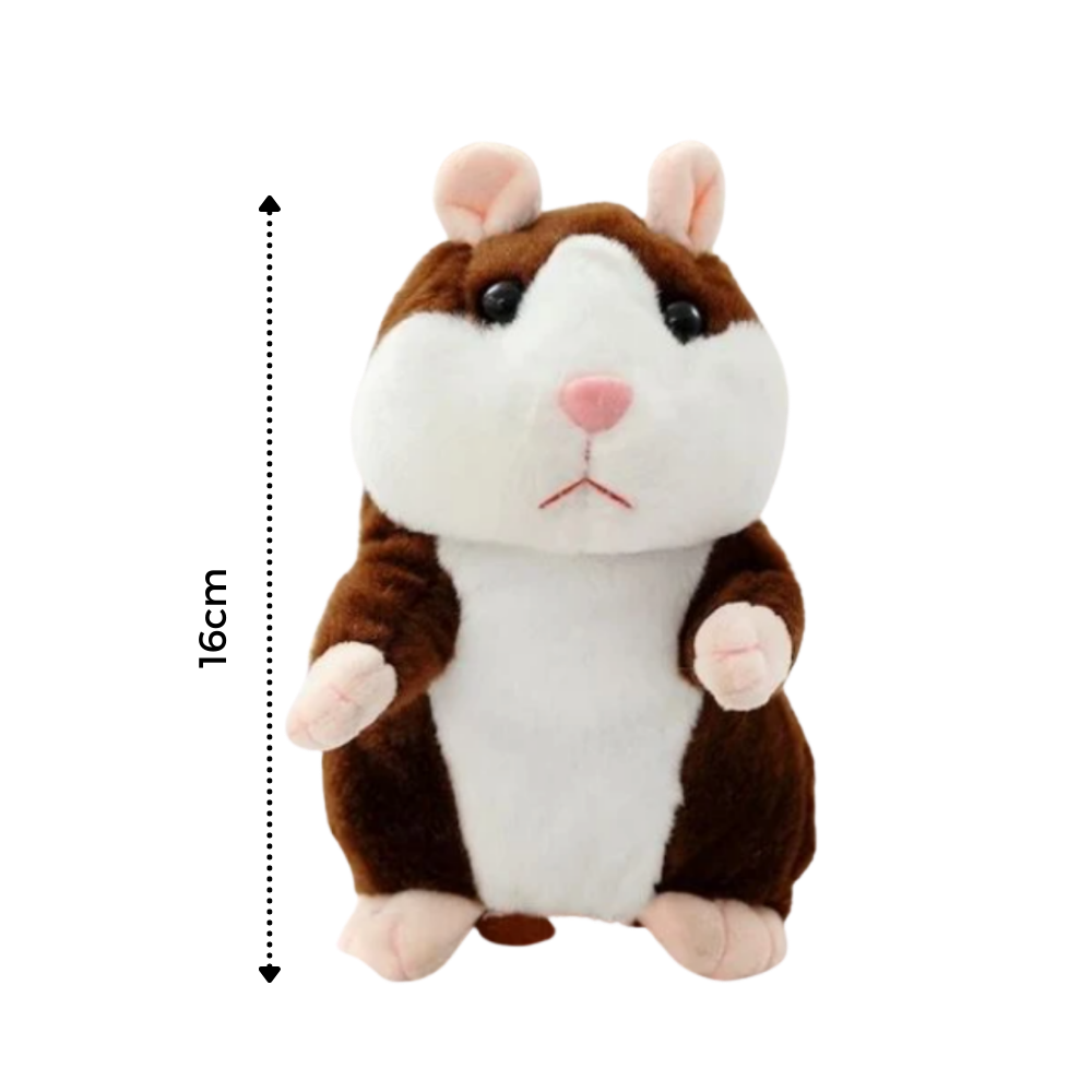 Hamster parlant en peluche