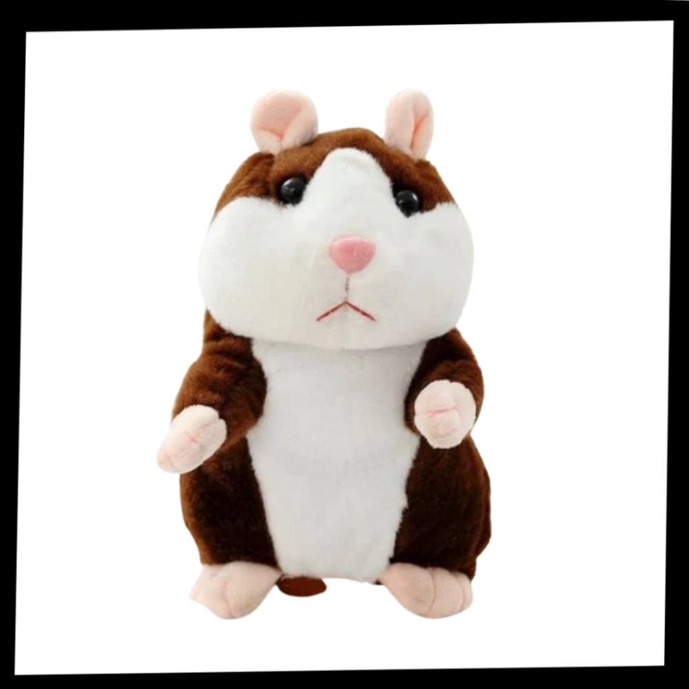 Hamster parlant en peluche