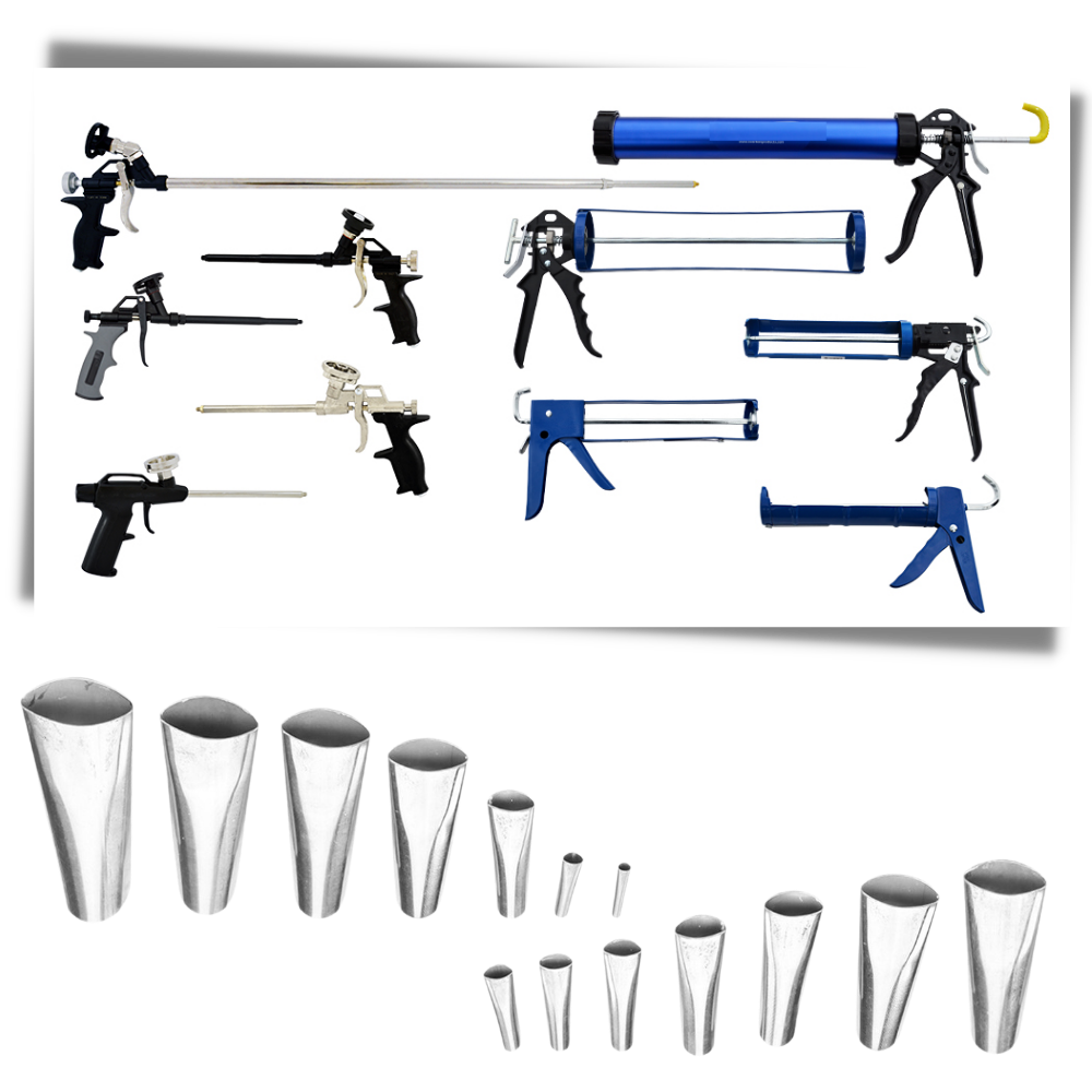 Ensemble de buses de calfeutrage en acier inoxydable